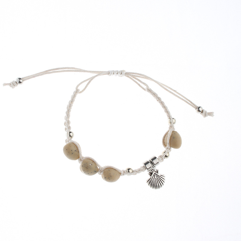 5:Beige adjustable bracelet