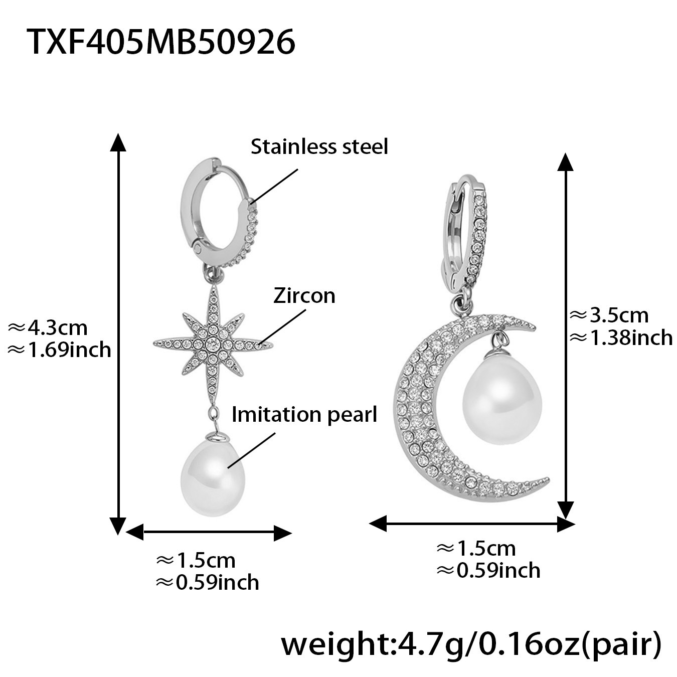 6:Steel color - Earrings 2