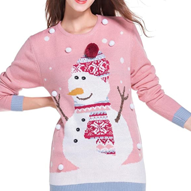Pink christmas sweater