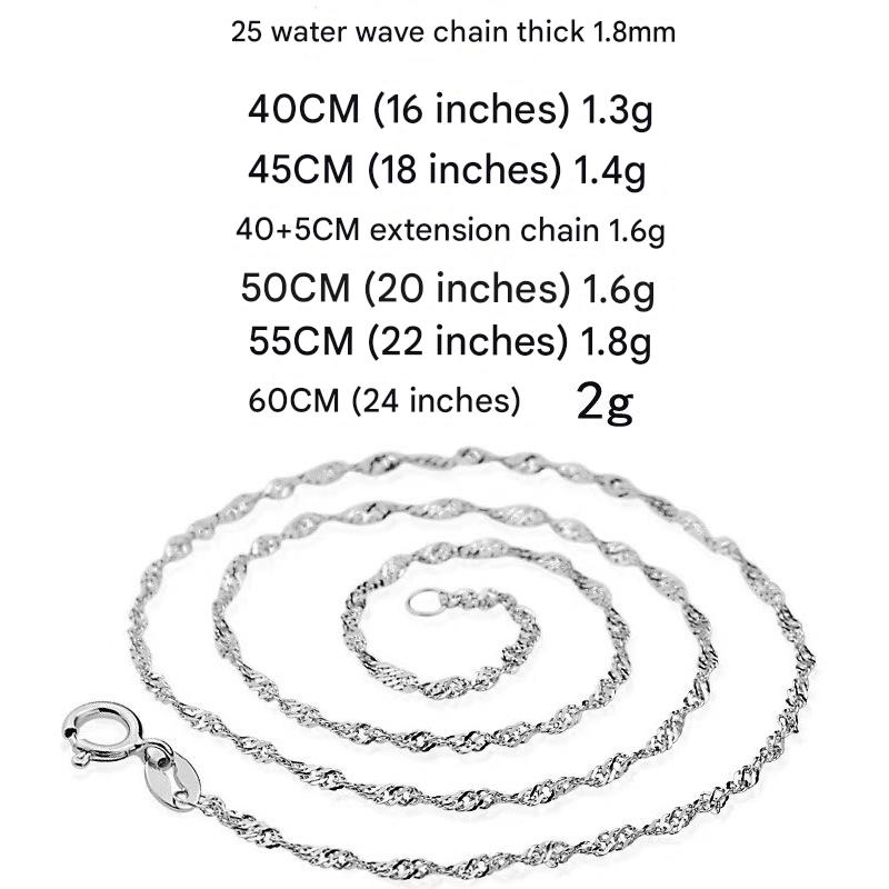 Coarse water wave chain 40cm