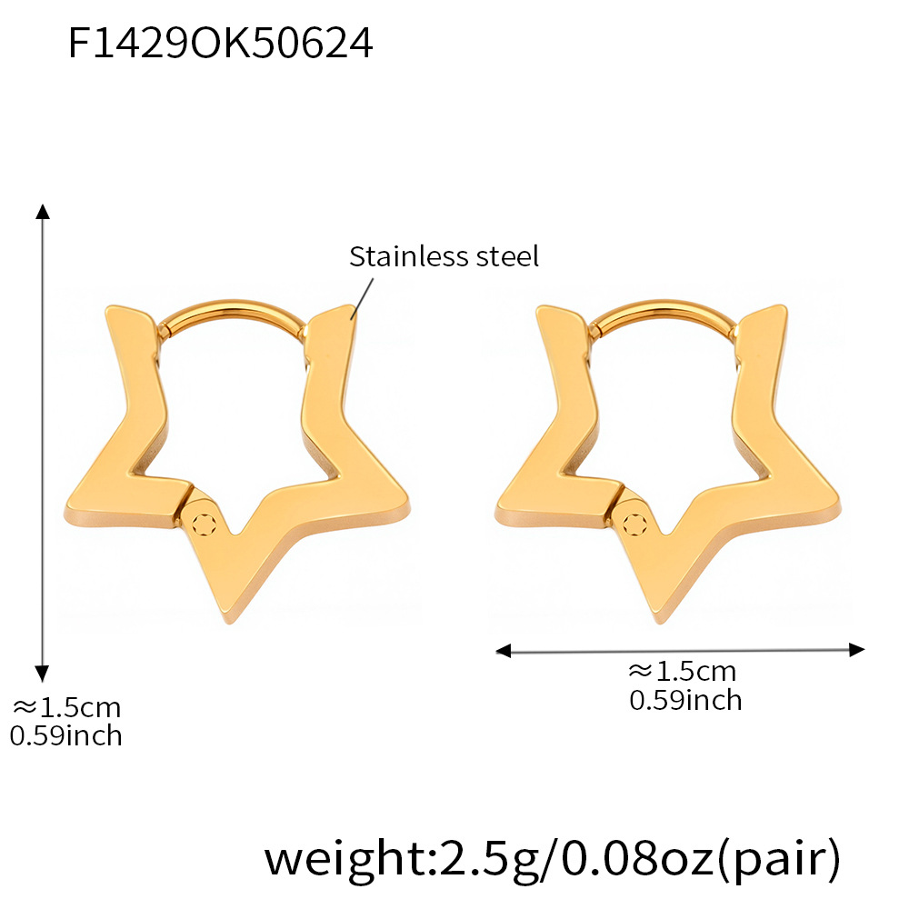 6:F1429-gold earrings