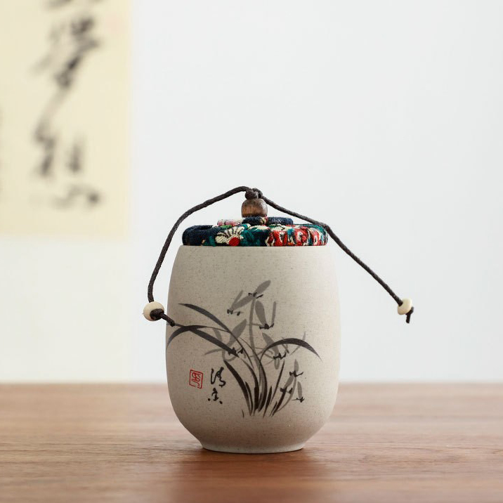 Coarse Pottery Tea Pot [Orchid]]