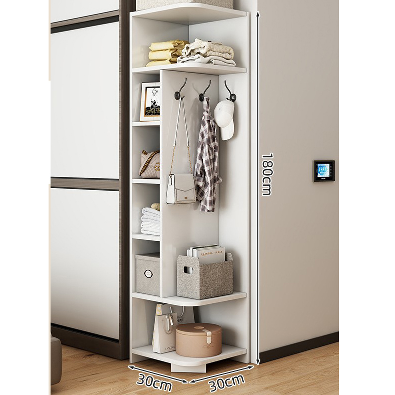 wardrobe with Hook white HDF 30*30*180cm