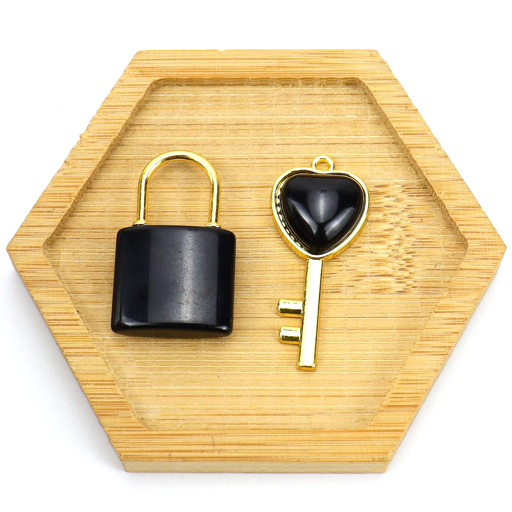 4:Golden Black Stone (Pair)