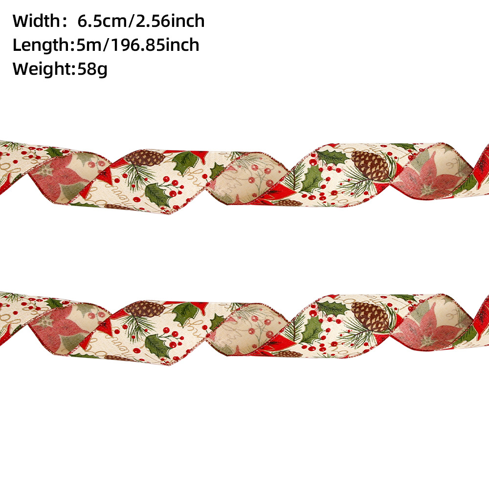 5 m khaki safflower pine cone (6.5cm)