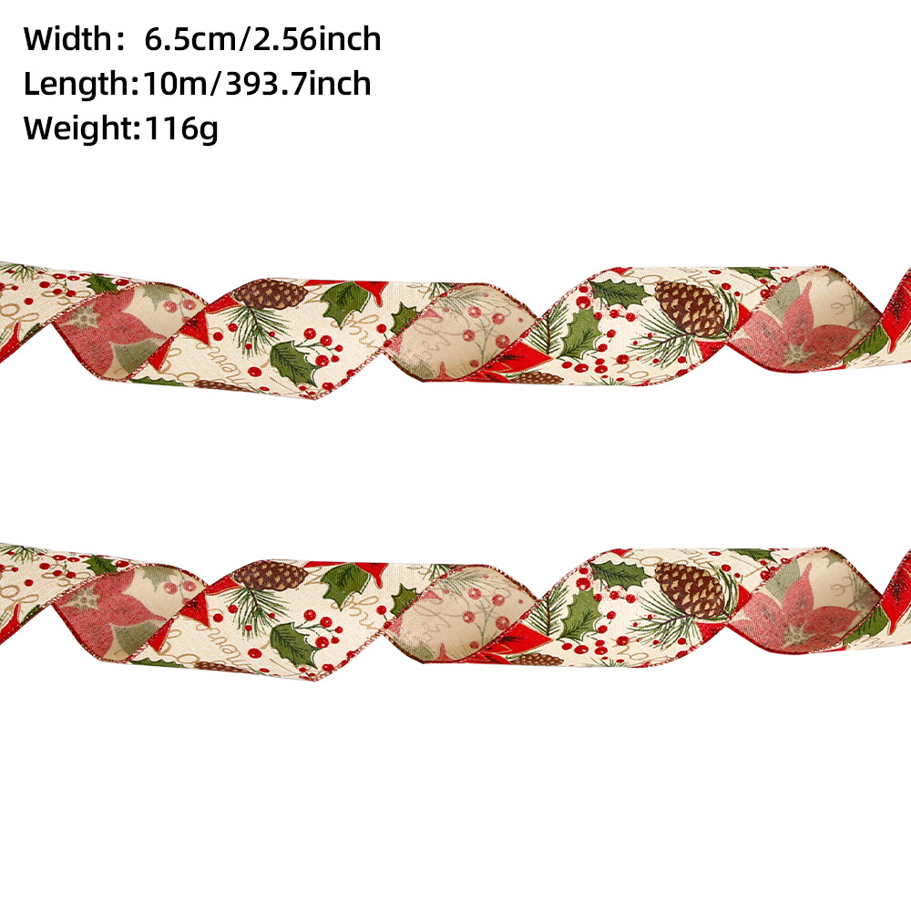 10 m khaki safflower pine cone (6.5cm)