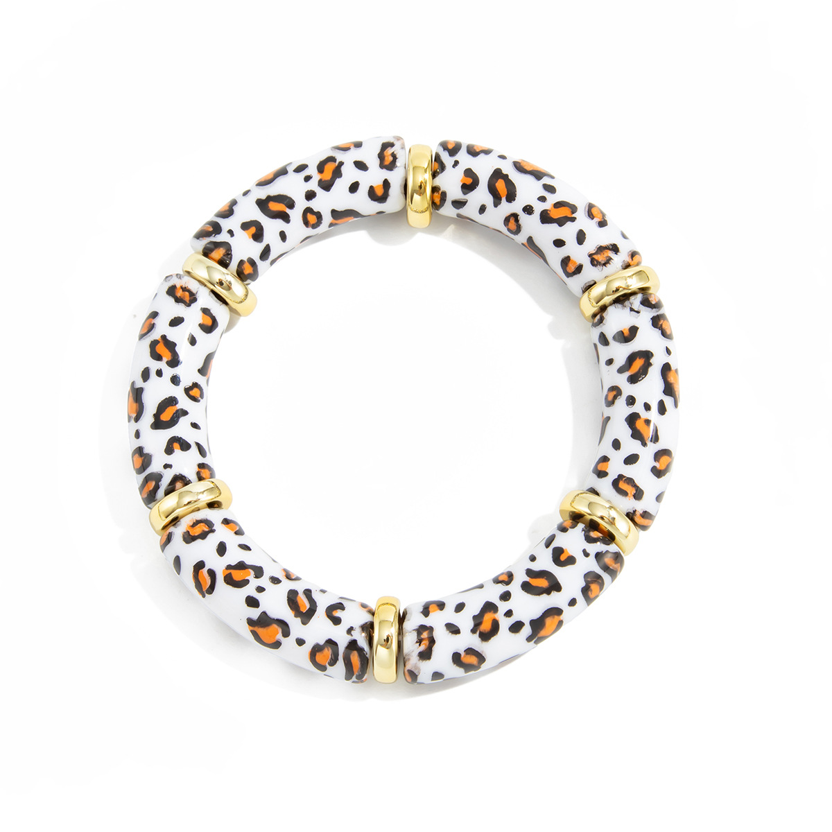 10:pattern leopardo di colore bianco