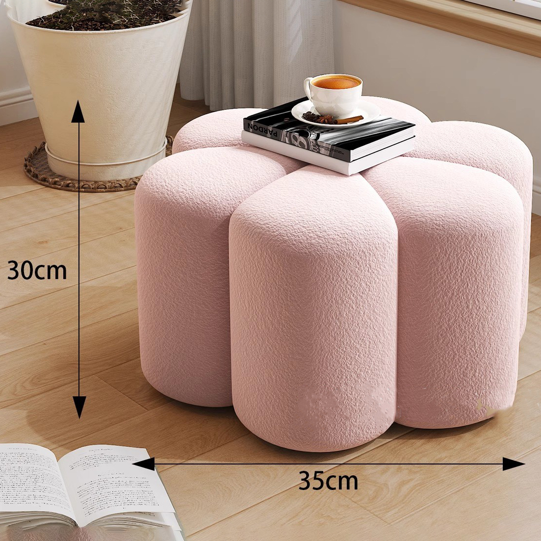 Lotus pink lamb fleece