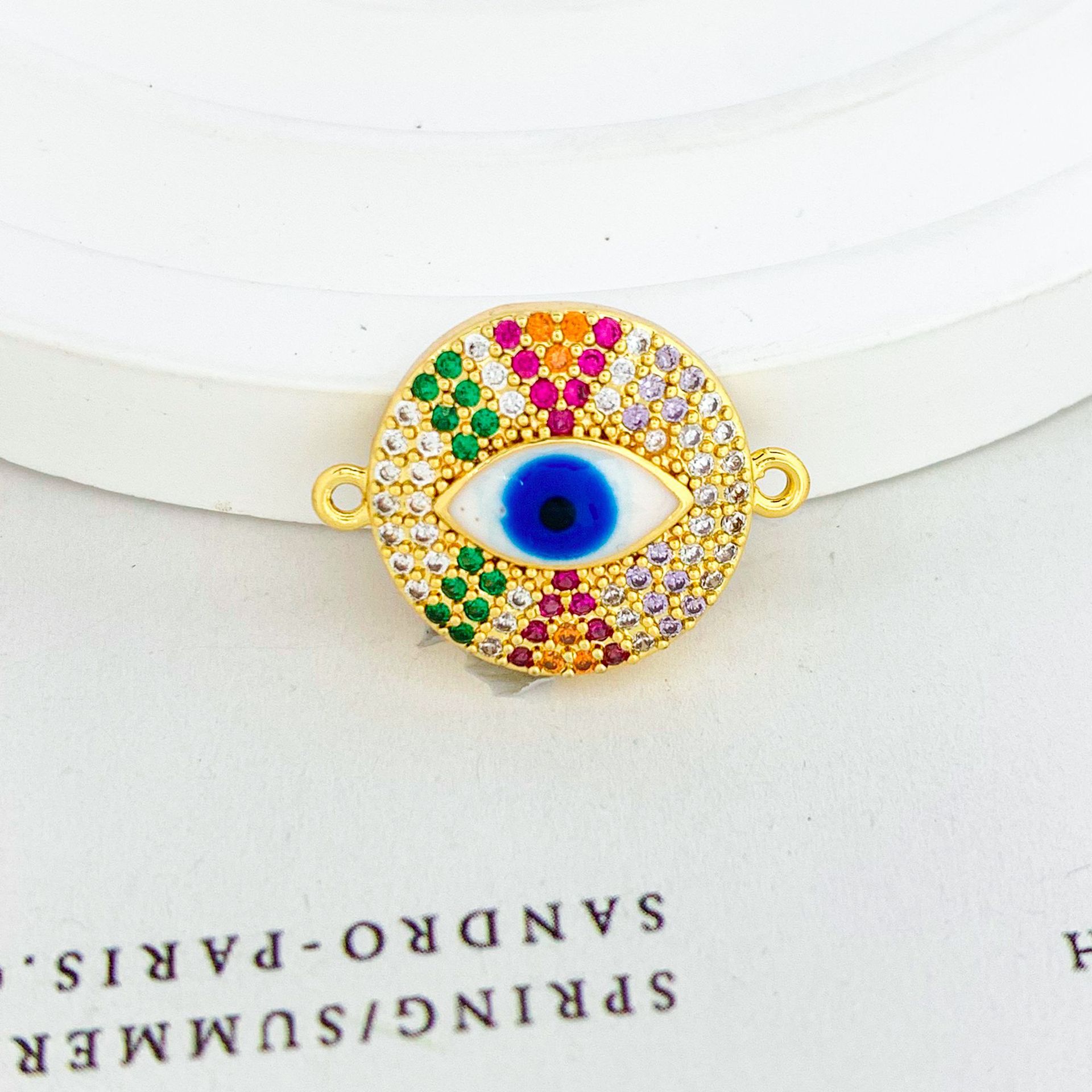 5:Sl457 round eye pendant gold