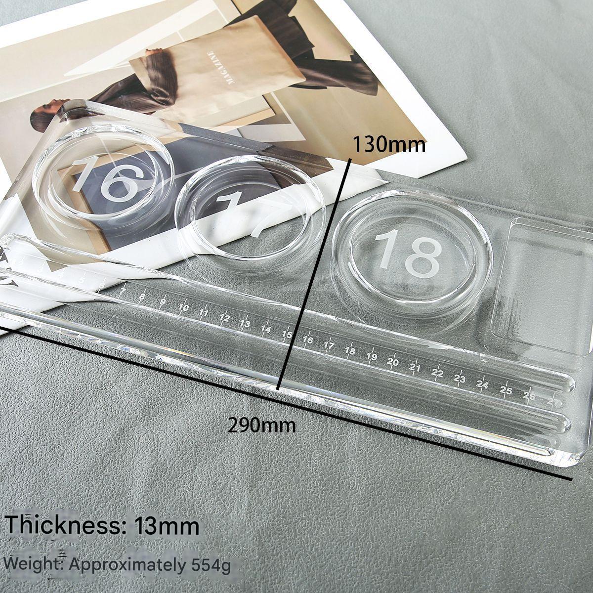 5:No. 2 long beaded plate with scale [13*29cm]