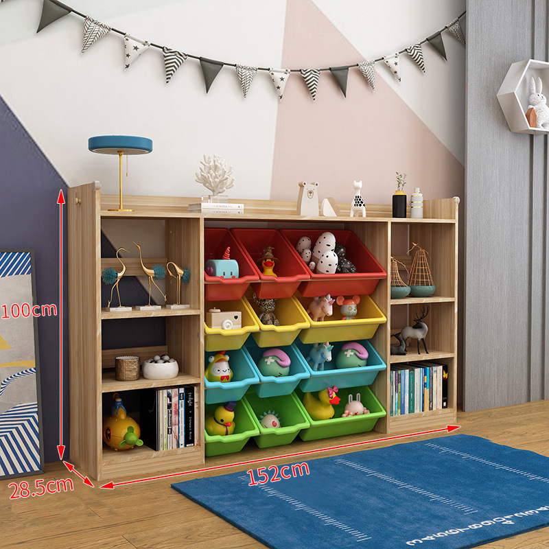 1.52 meters with single-sided bookshelf wood color