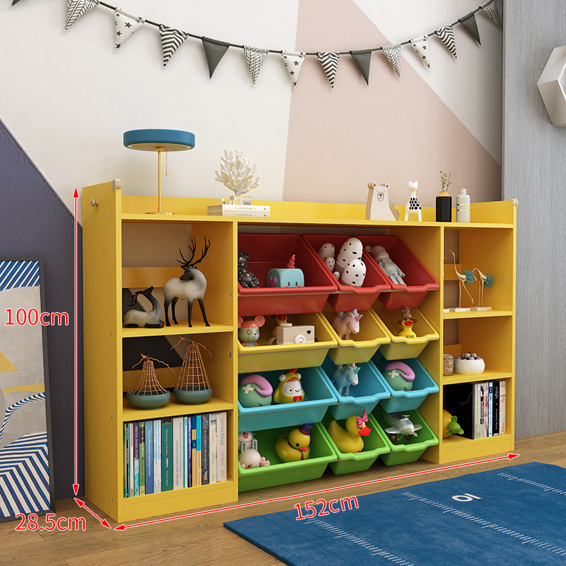 1.52 meters with unilateral bookshelf yellow