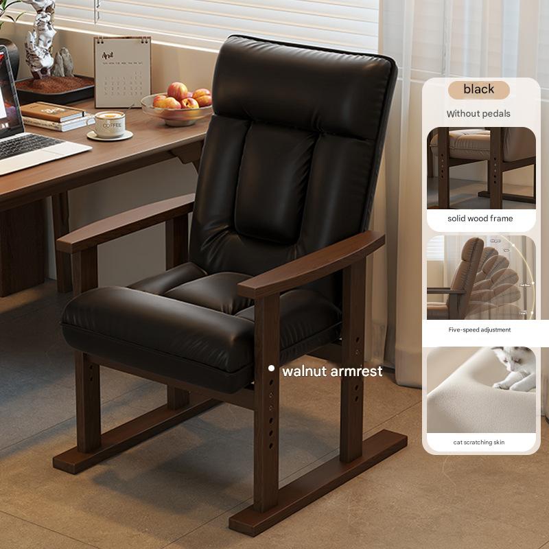 Black-walnut color [solid wood frame can sit or lie down]