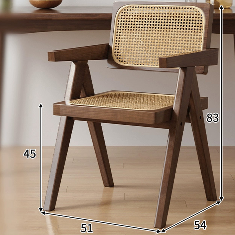 Walnut color chair