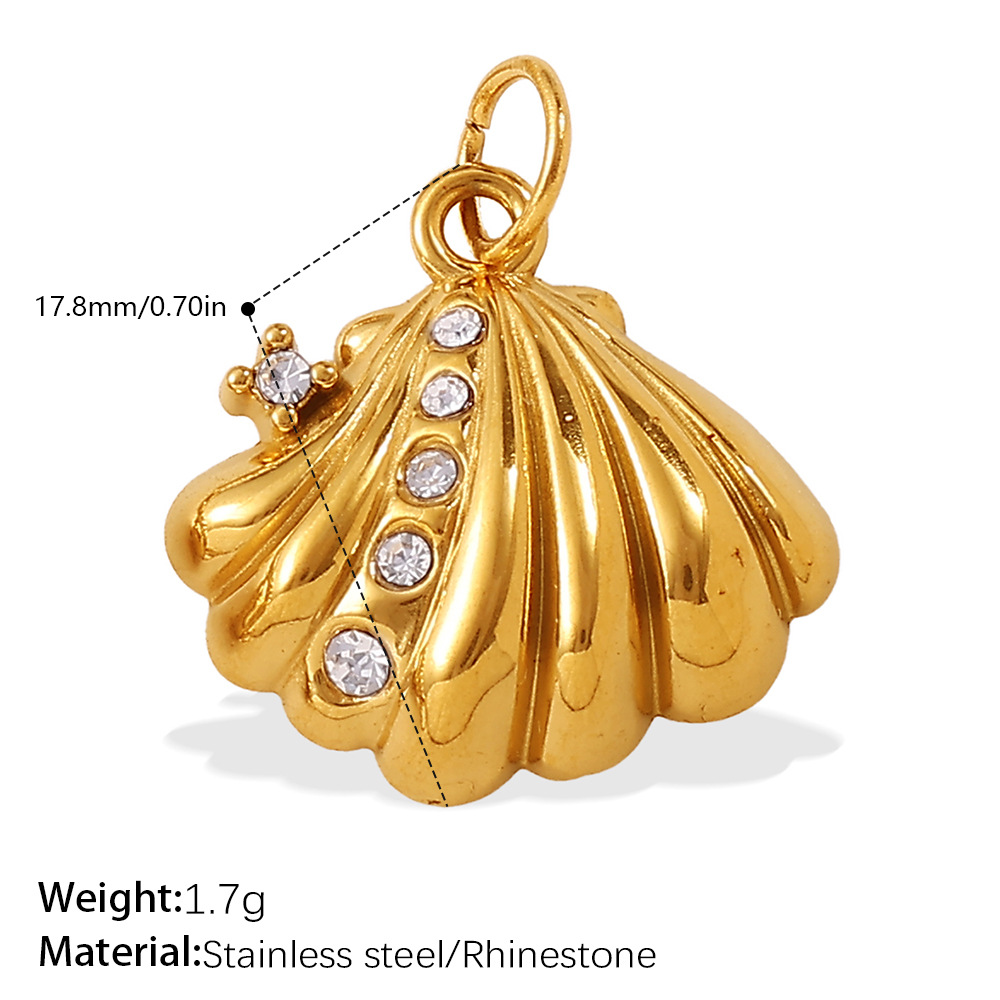 PJ926WEG白钻金色吊坠