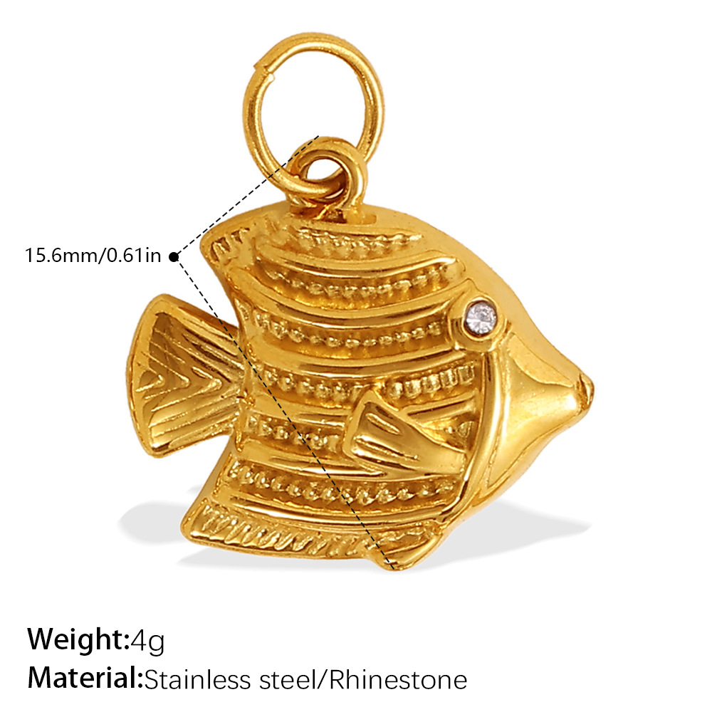 PJ929WEG白钻金色吊坠