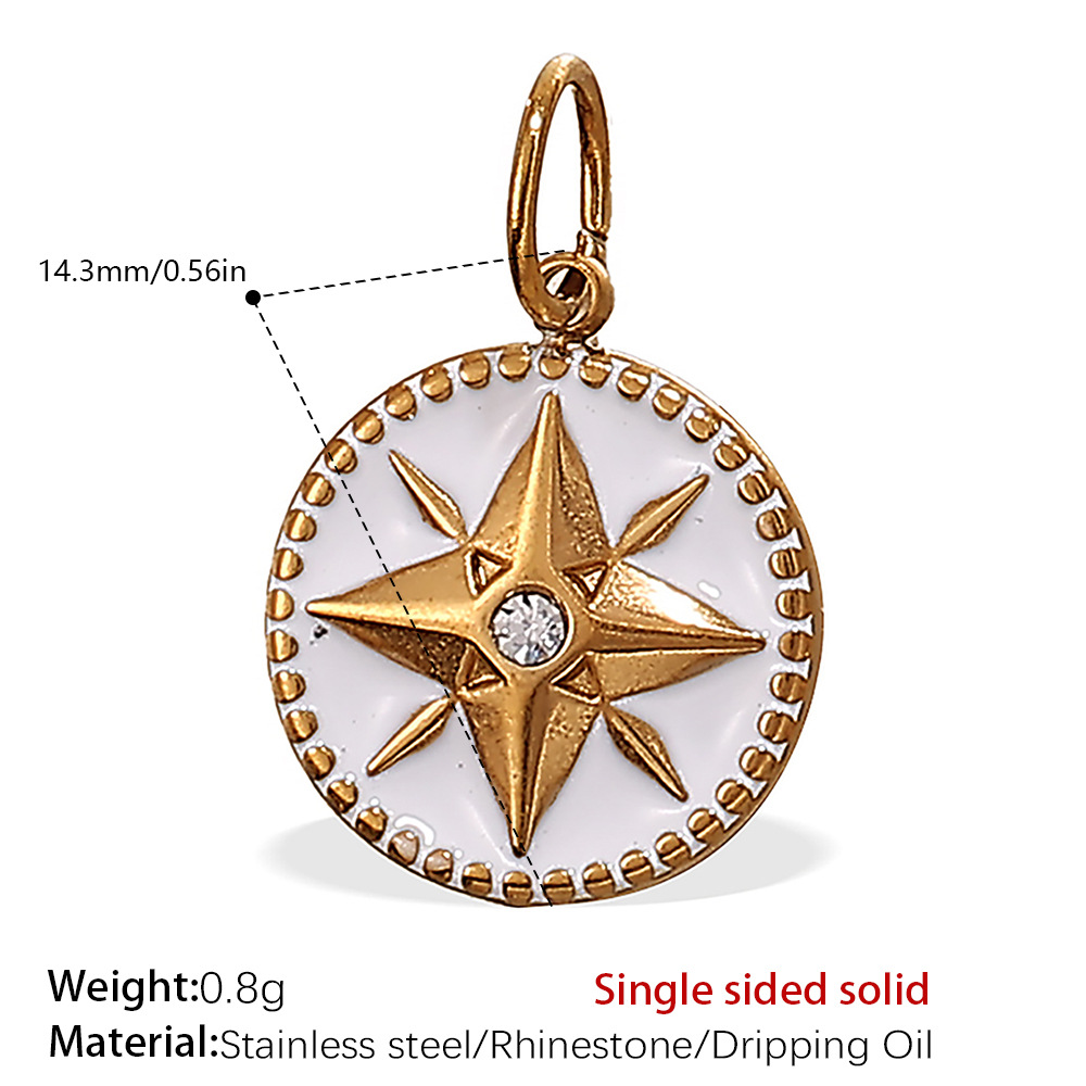 7:Pj491weg white oil gold pendant