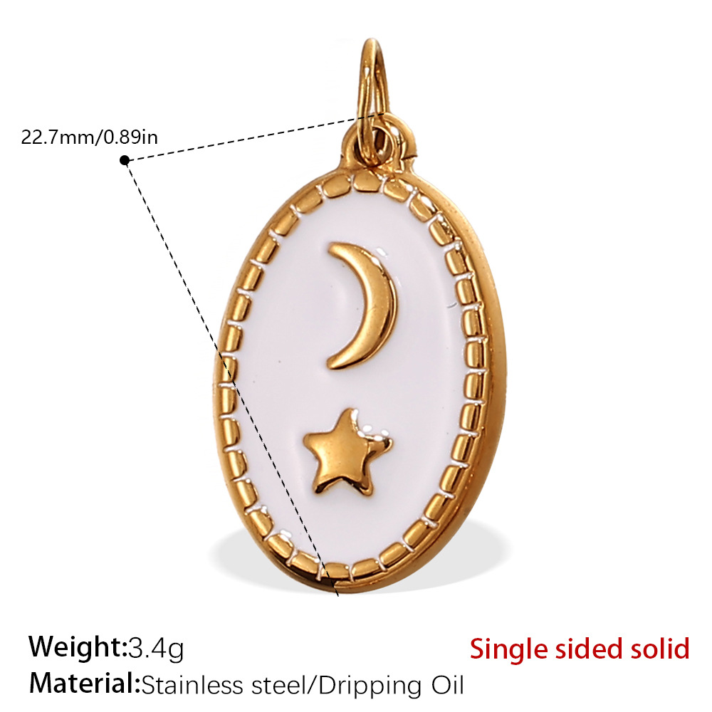9:Pj493weg white oil gold pendant
