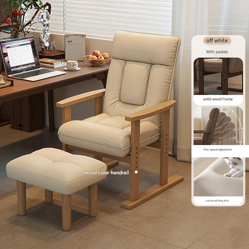 Off-white - wood color   pedals [solid wood frame, can sit or lie down]