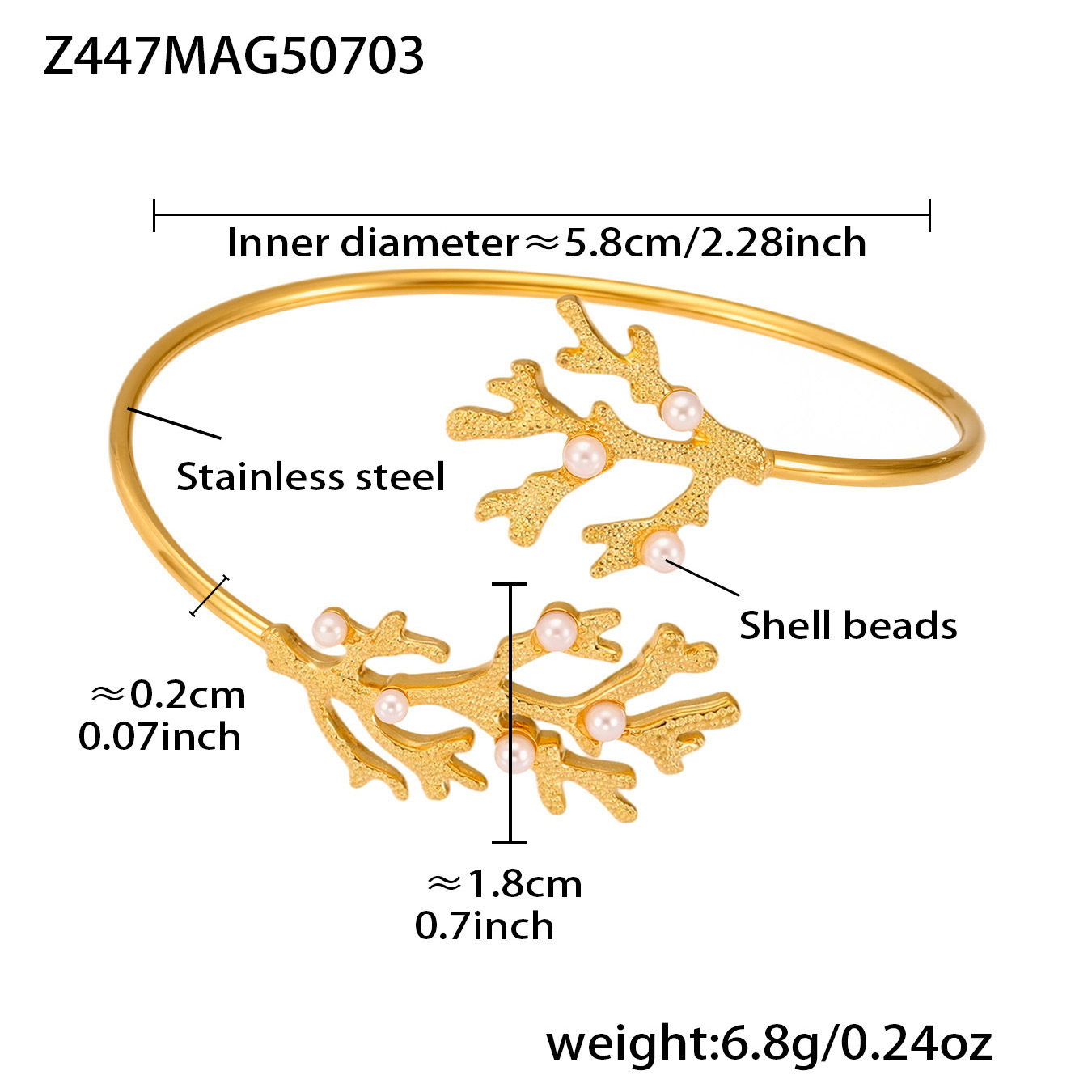 3:Z447-gold zircon bracelet