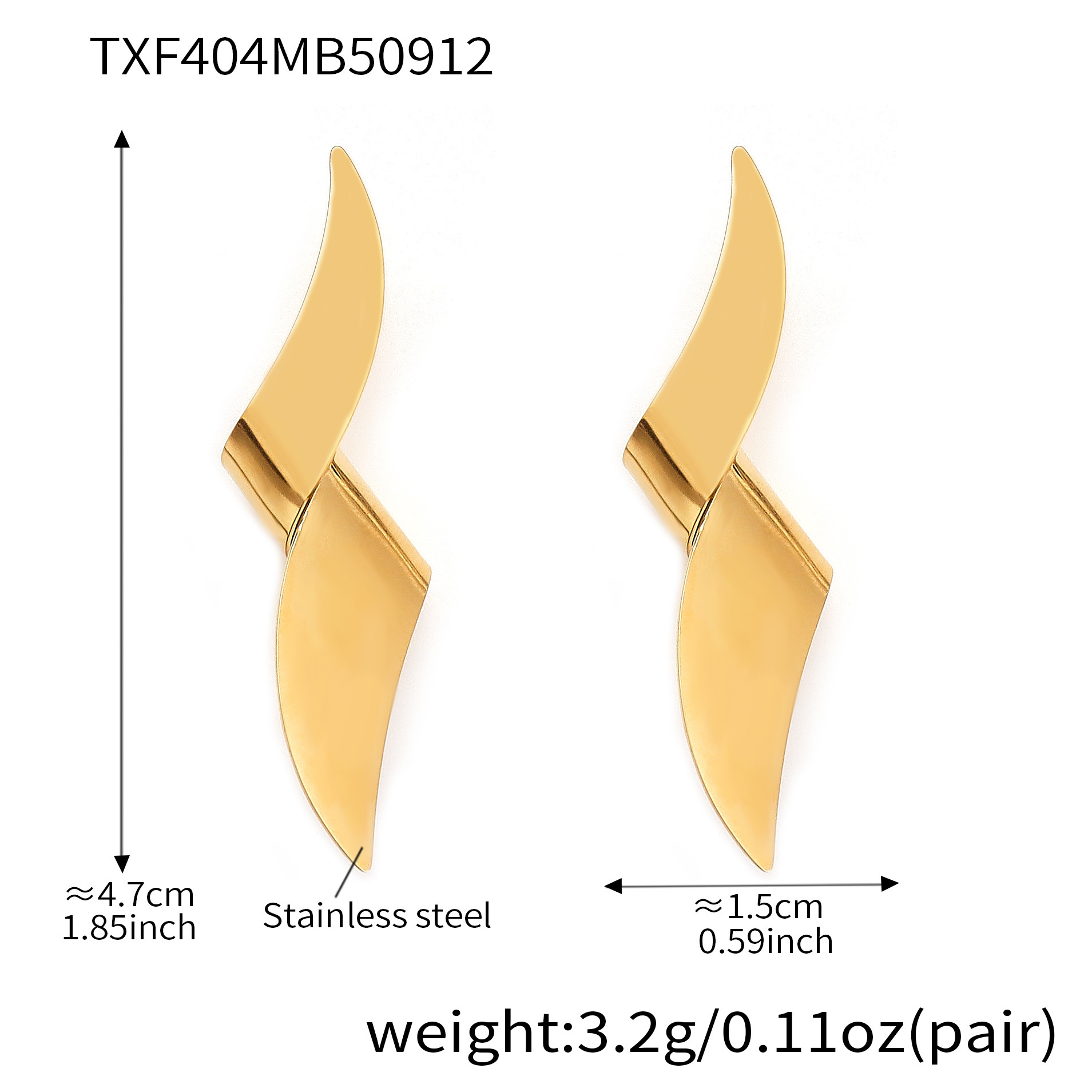 7:Gold earrings