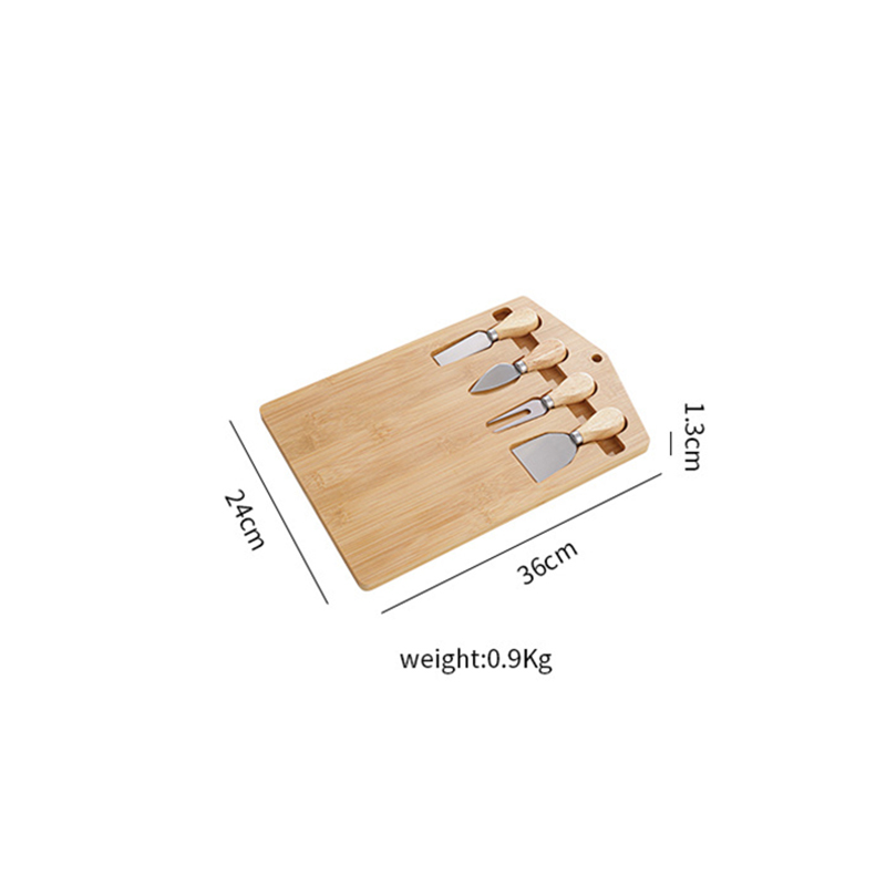 Cheese plate with knife