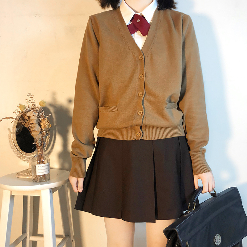 Curry Thickened Cardigan