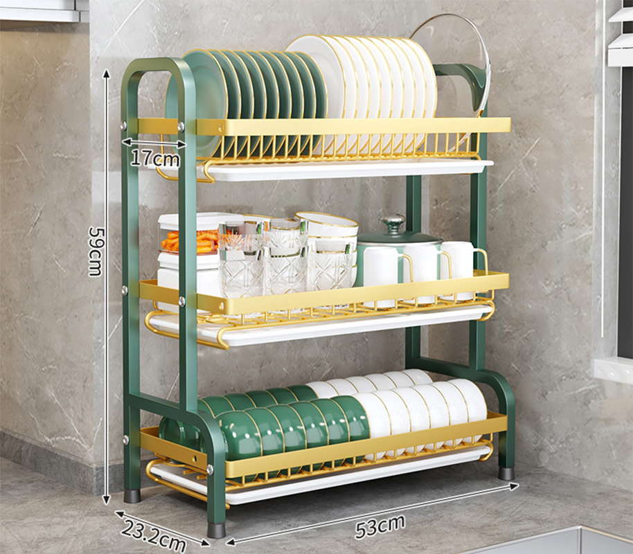 Luxury Green-three-layer large [simple configuration]]