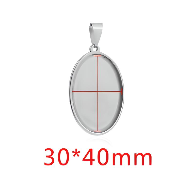 Steel color-oval 30*40mm