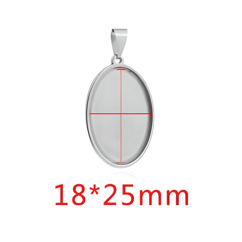 Steel-Oval 18*25mm