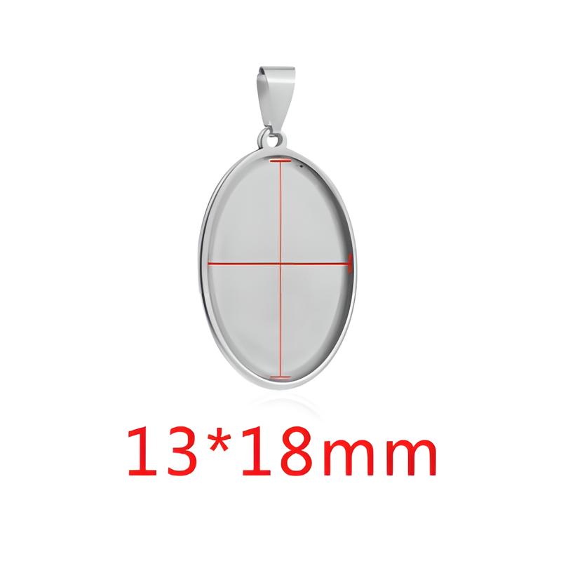Steel-Oval 13*18mm