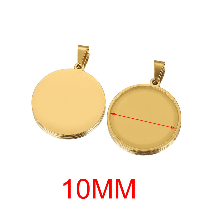 Gold-Round 10mm