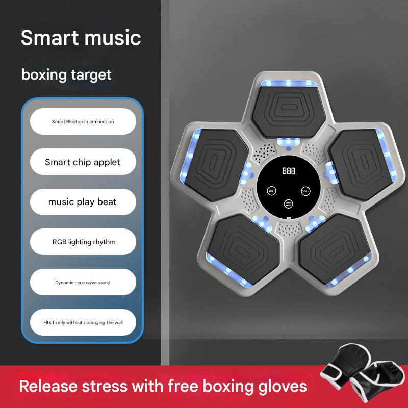 Children's boxing target white | with gloves