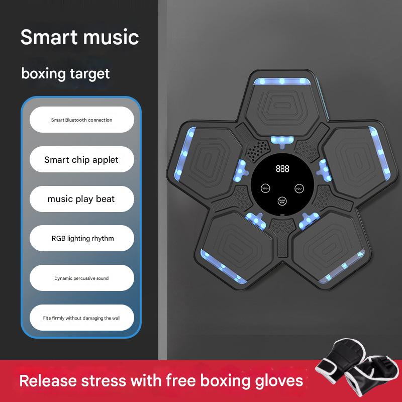 Children's boxing target black | with gloves