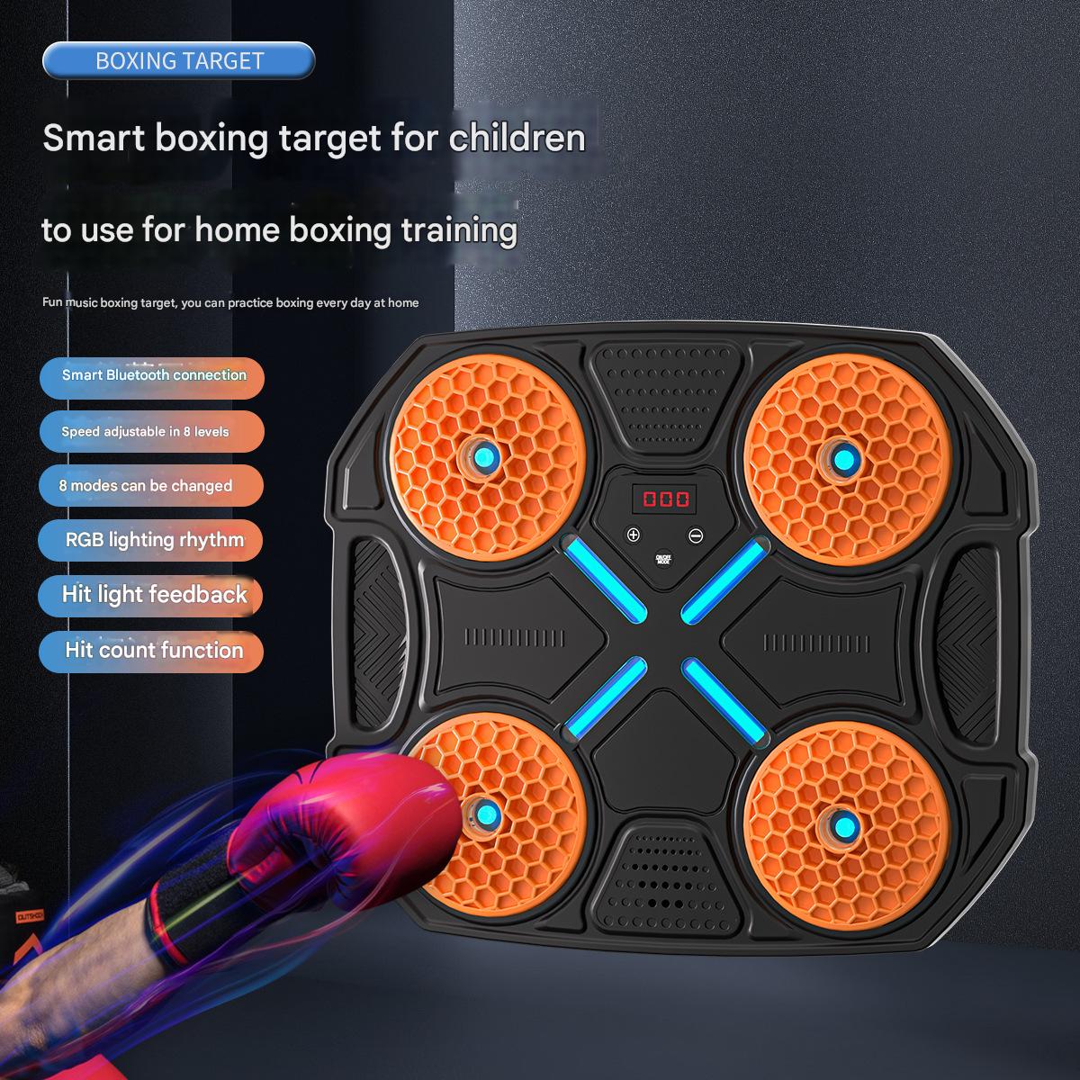 Children's boxing target orange   half finger gloves
