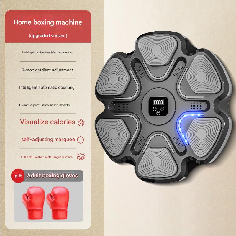 6-digit smart music boxing target-adult gloves-black
