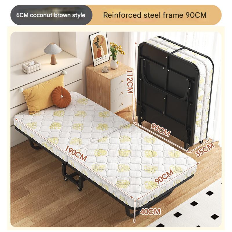 [bed frame reinforcement-coconut palm sponge mattress]-width 90cm