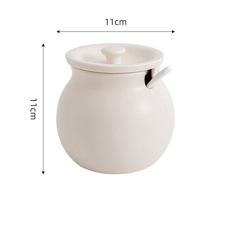 Small 400ml# milk white [including lid spoon]]