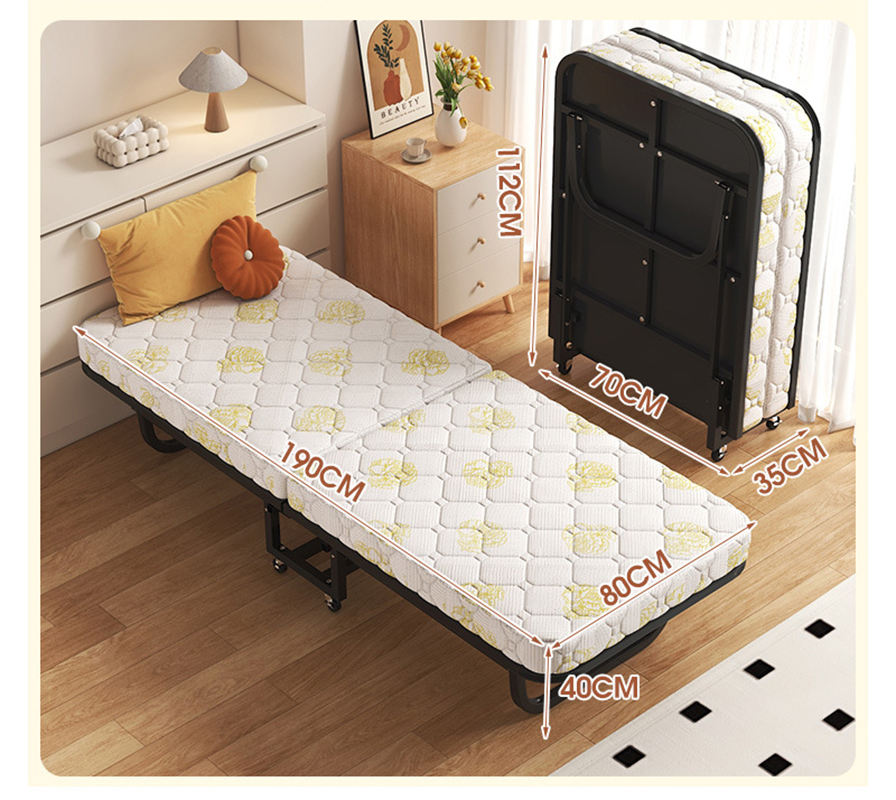 [bed frame reinforcement-sponge mattress 6cm]-width 70cm