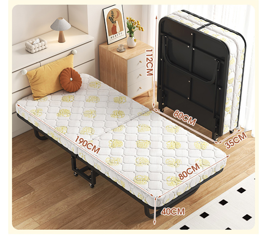 [bed frame reinforcement-sponge mattress 6cm]-width 80cm