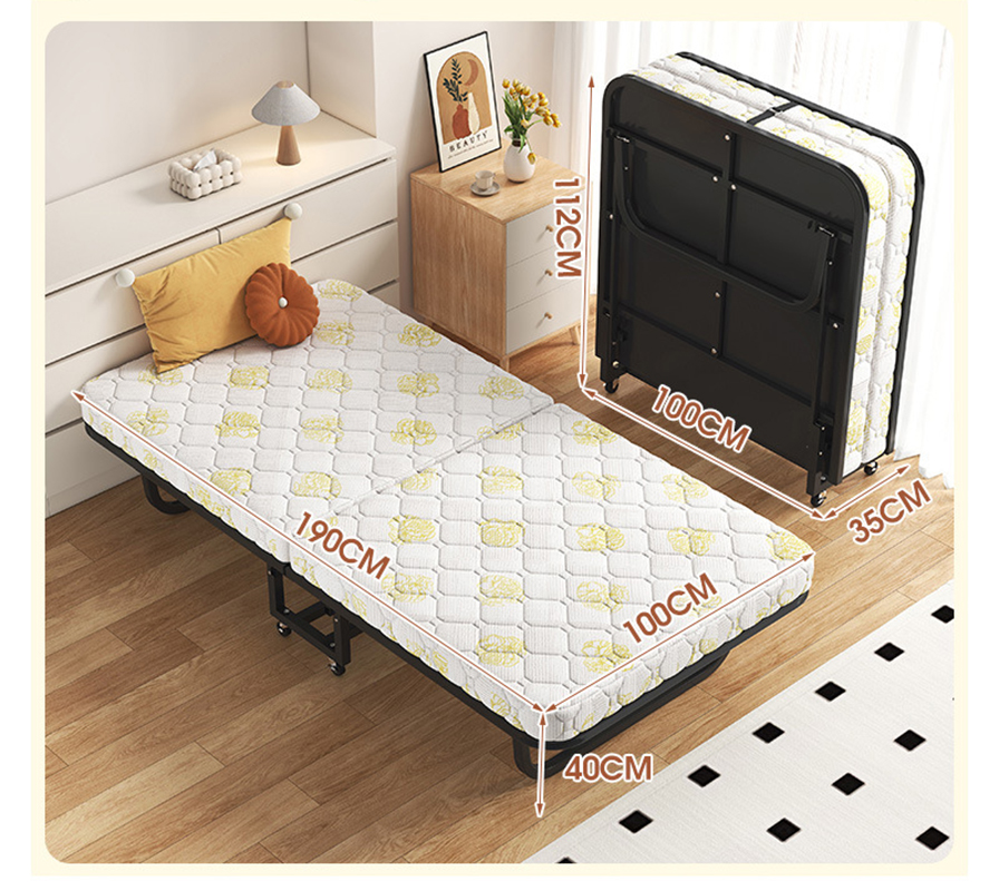 [bed frame reinforcement-sponge mattress 6cm]-width 100cm