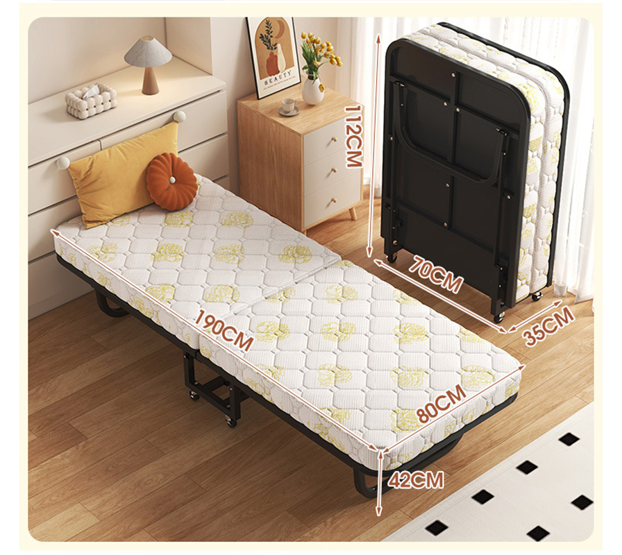 [bed frame reinforcement-sponge mattress 8cm]-width 70cm