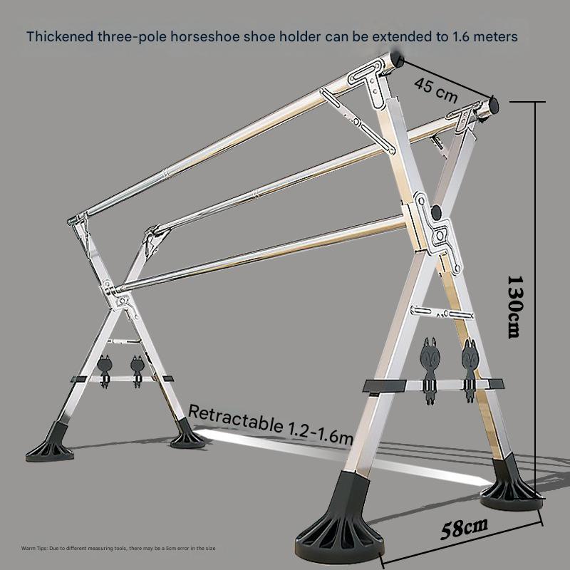 Bold three 1.6 meters shoe holder horseshoe