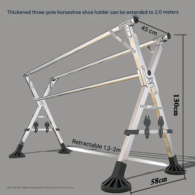 Bold three 2.0 meters shoe holder horseshoe