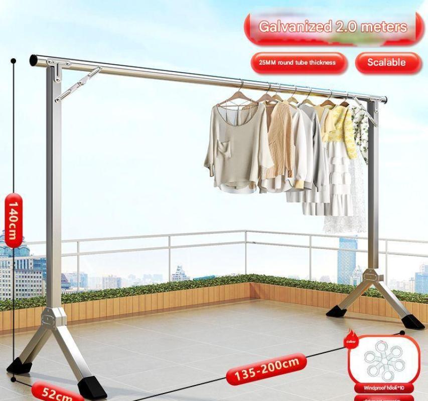 Single pole telescopic 2.01m