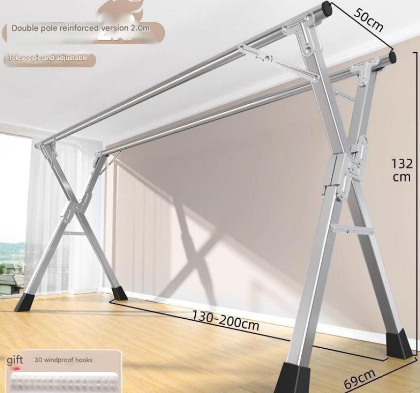 Double rod 2.01m - retractable