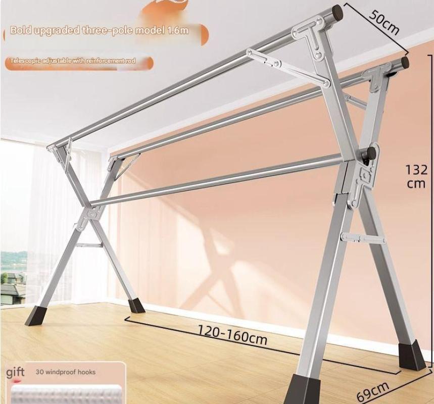 Three pole 1.61m - retractable