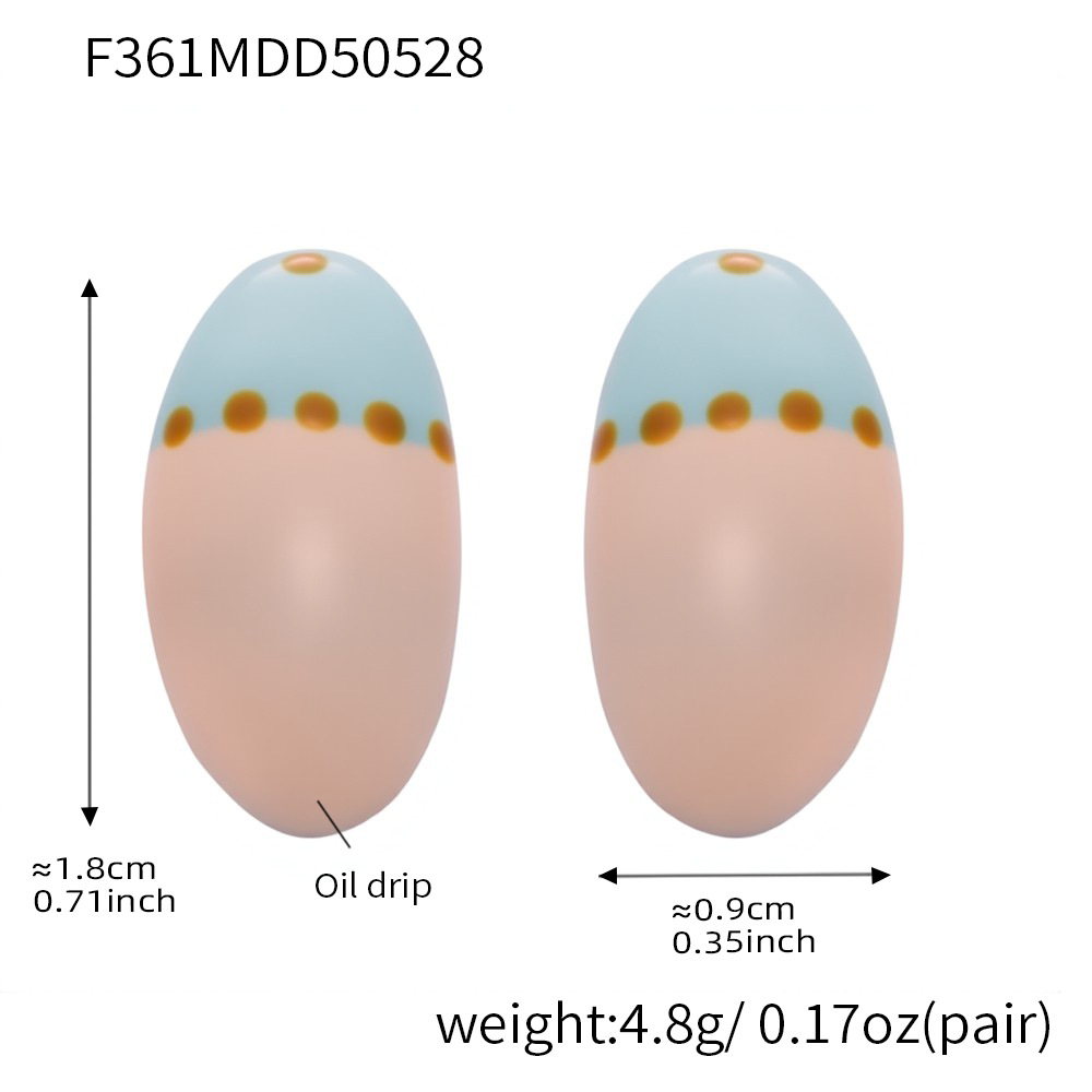 2:F361-golden van gogh oil painting earrings-pink