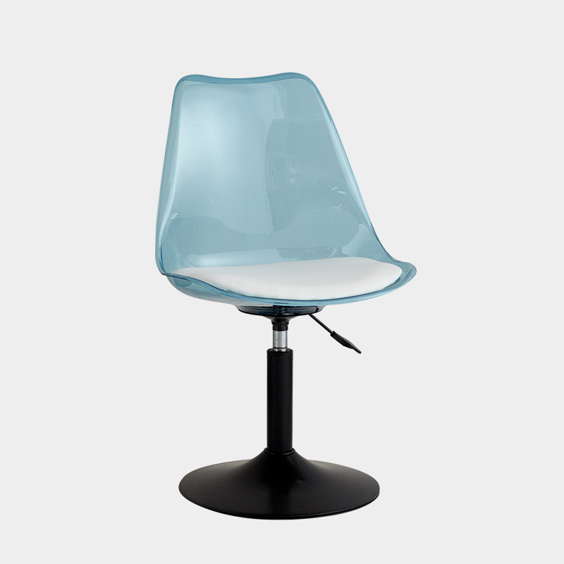 Disc [Transparent Blue] black legs-white cushion