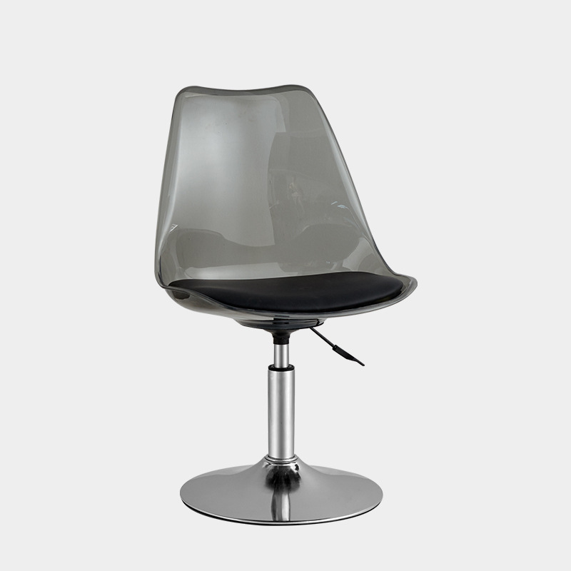 Disc [Transparent Gray] plated legs-black cushion